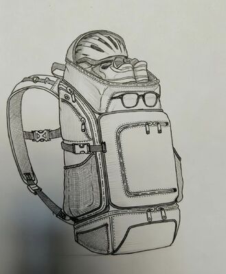 맞춤형 컬러 야외 스포츠 가방과 호흡이 좋은 천과 5 개의 넓은 칸막이 하이킹 및 캠핑