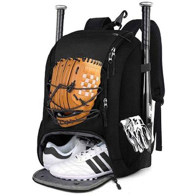 신발 칸막이와 아웃 도어 스포츠 가벼운 야구 배낭 소프트볼 방망이 가방