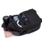 방수 커버가 있는 Slr 캔버스 카메라 가방 사진 어깨 크로스바디 백