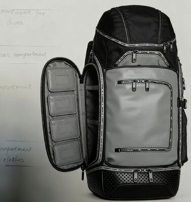 반사 스트립 메쉬 등판 및 방수 디자인의 맞춤형 로고 아웃도어 스포츠 가방 (하이킹, 캠핑, 여행용)